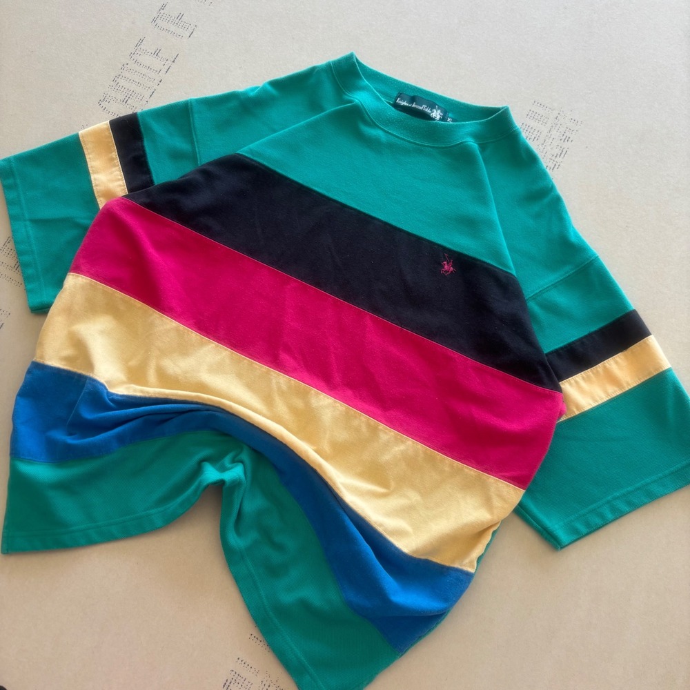 Vintage 90s Quiksilver Style striped T-shirt